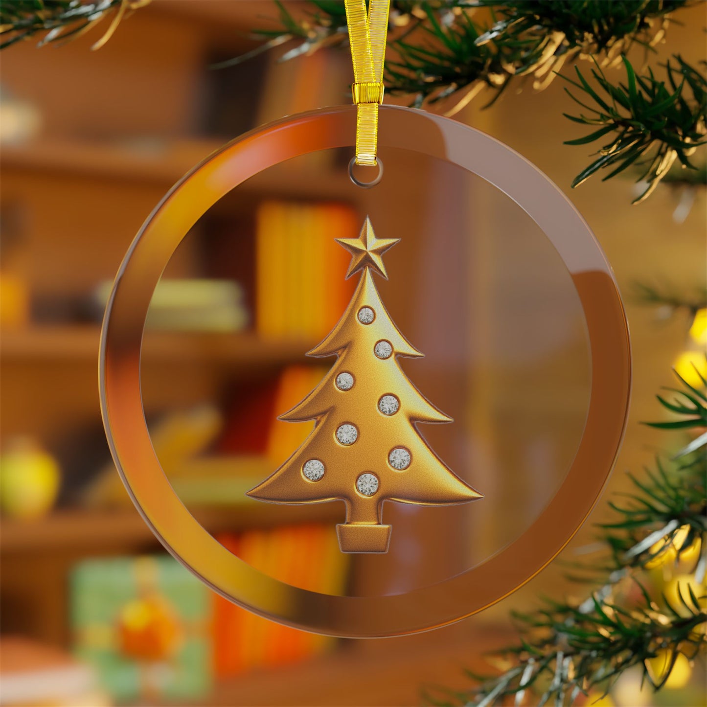 Festive Treats - Glass Tree Ornament