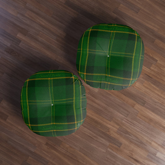 Saint Clarté: Tufted Verte Pillow